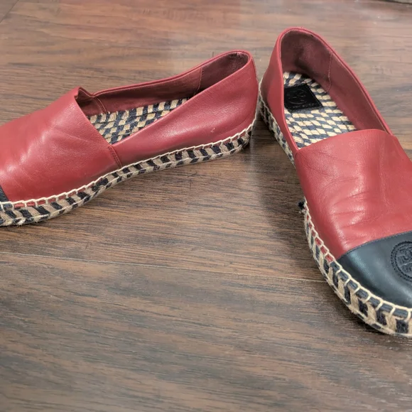 Tory Burch Red and Black Espadrilles - Picture 5 of 7